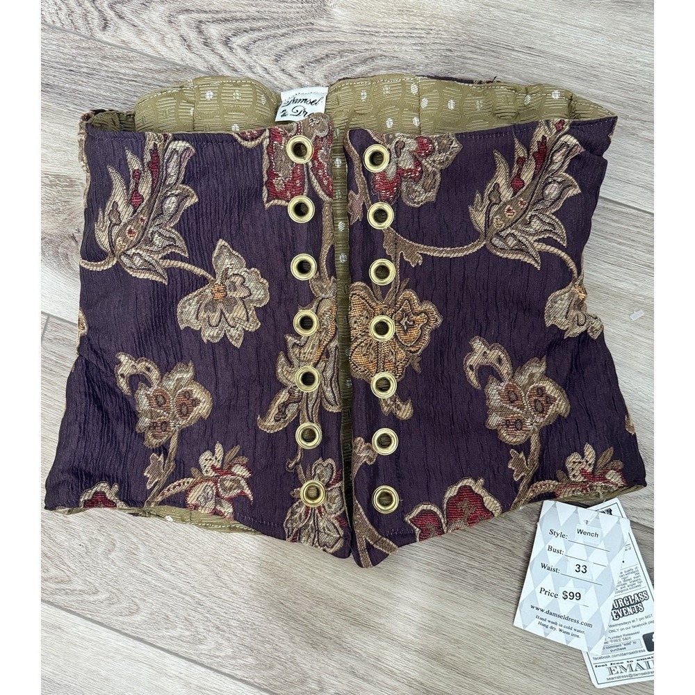DITD Damsel in this Dress Sz 33 Wench Tapestry Boning Cosplay Renaissance Corset